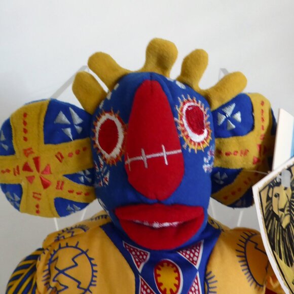 VINTAGE DISNEY STORE LION KING BROADWAY MUSICAL SIMBA TRICKSTER BEANIE PLUSH LOT - Picture 14 of 14